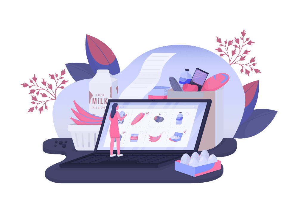 Groceries illustration