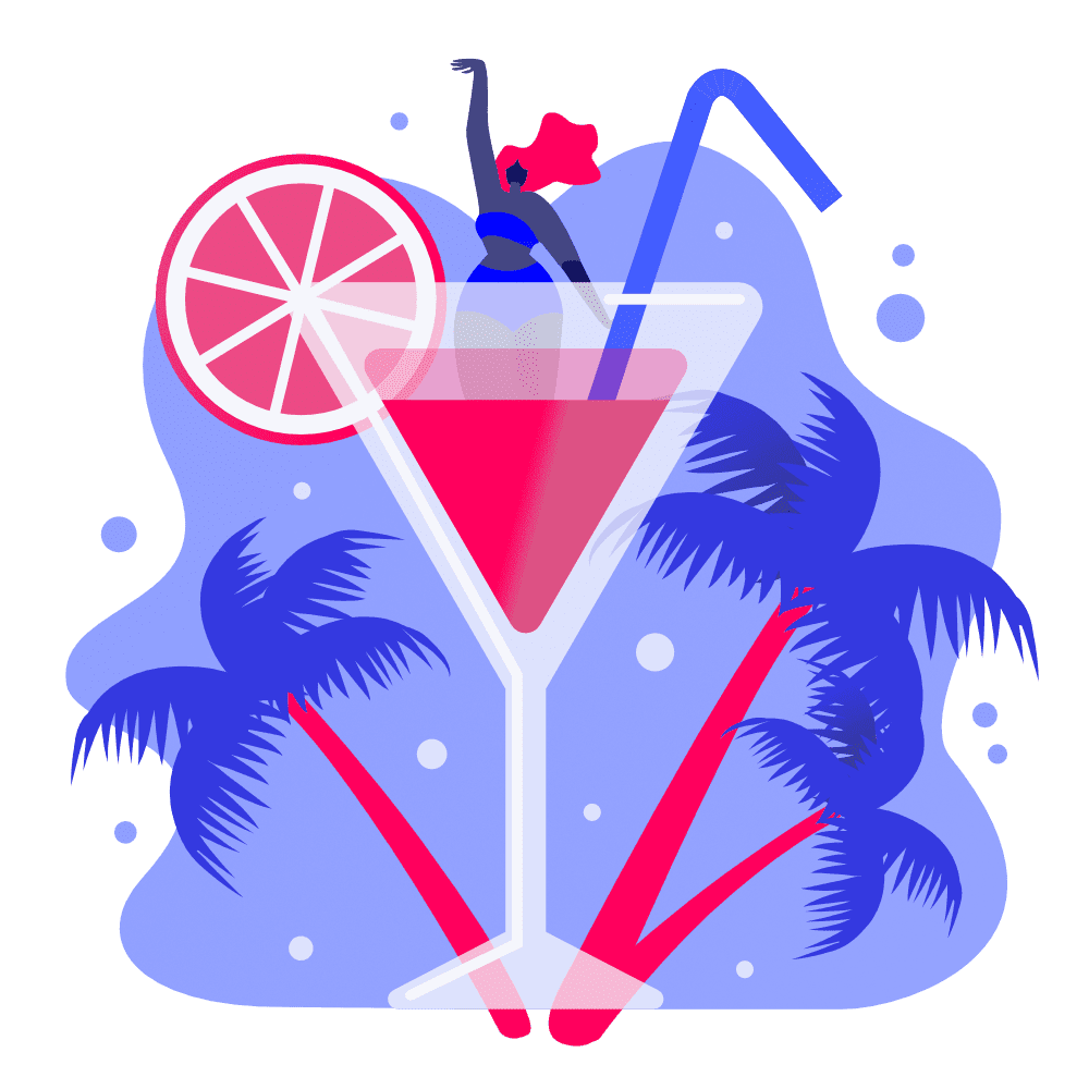 Wine / Cocktails illustration